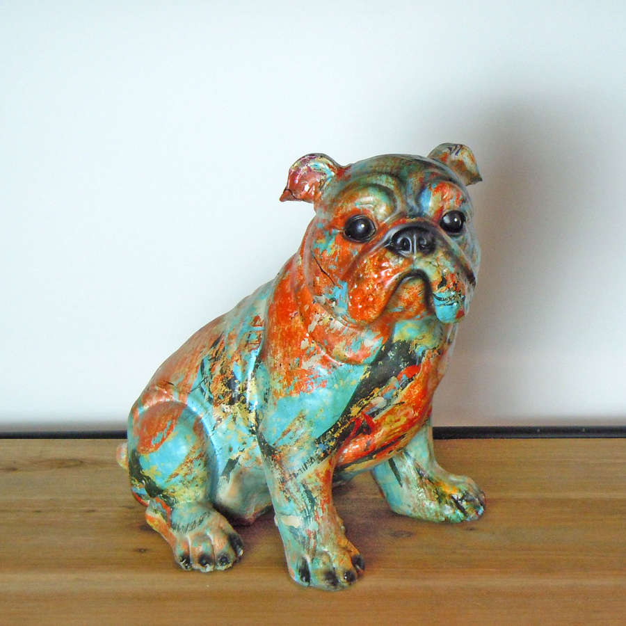 Multi coloured Bulldog