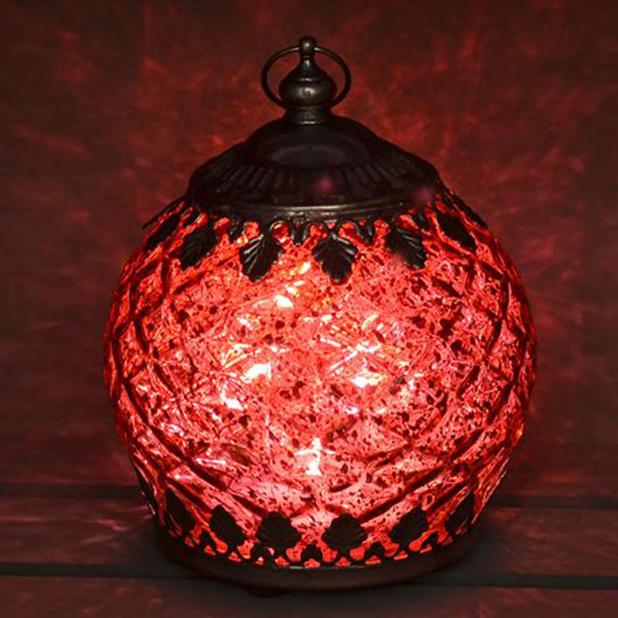 Red LED pattern lantern