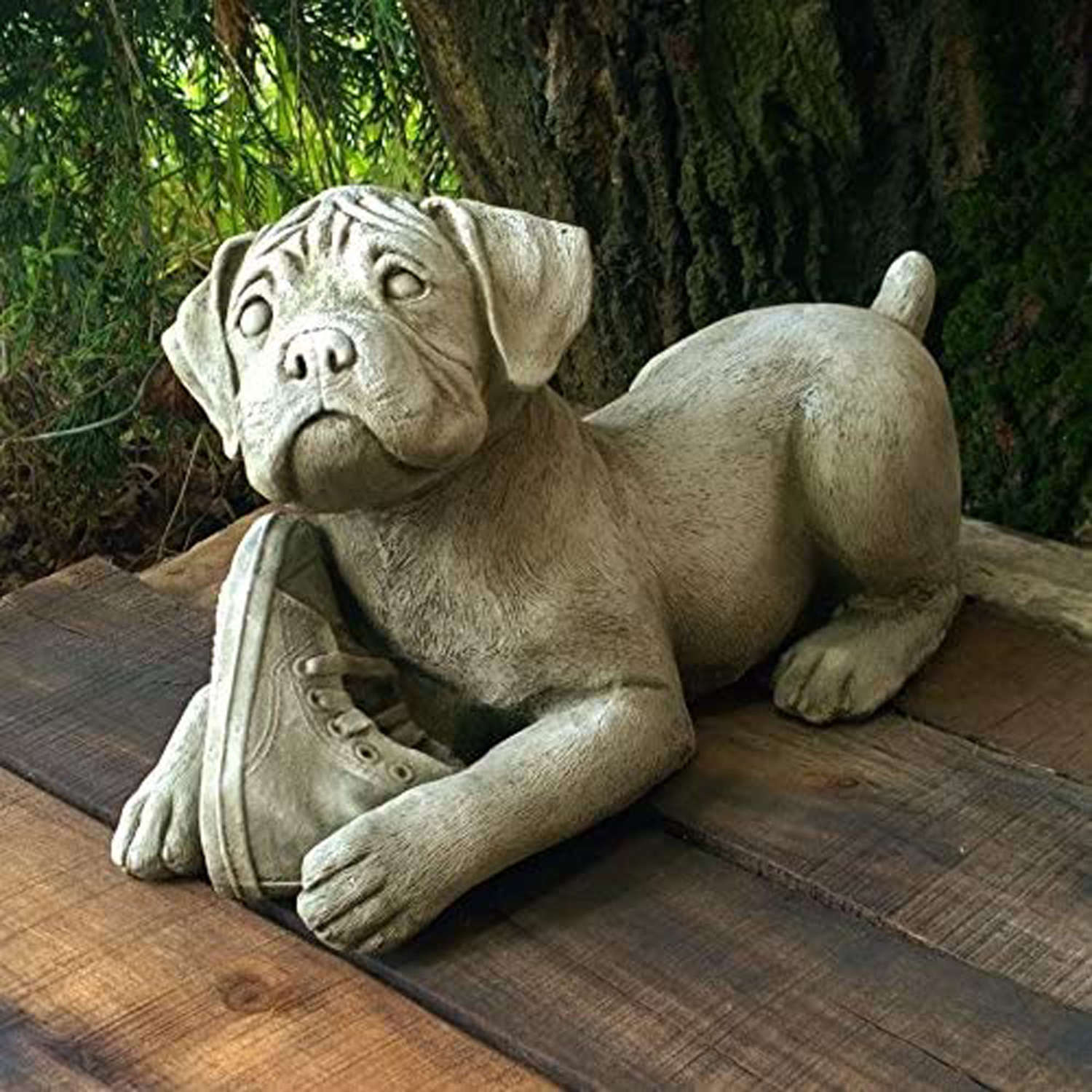 Stoneware Boxer Dog