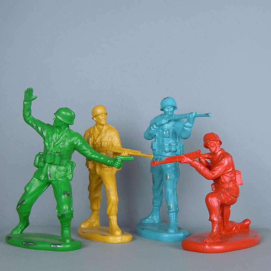 Classic coloured toy Soldier Figures