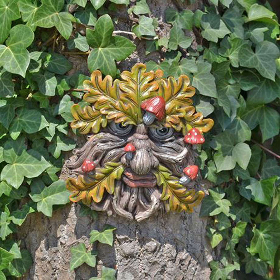 Tree face wall plaque