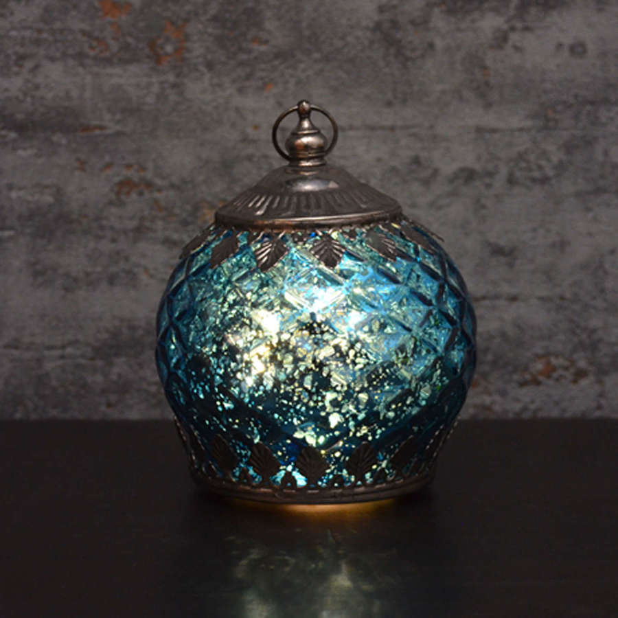 Blue LED pattern lantern