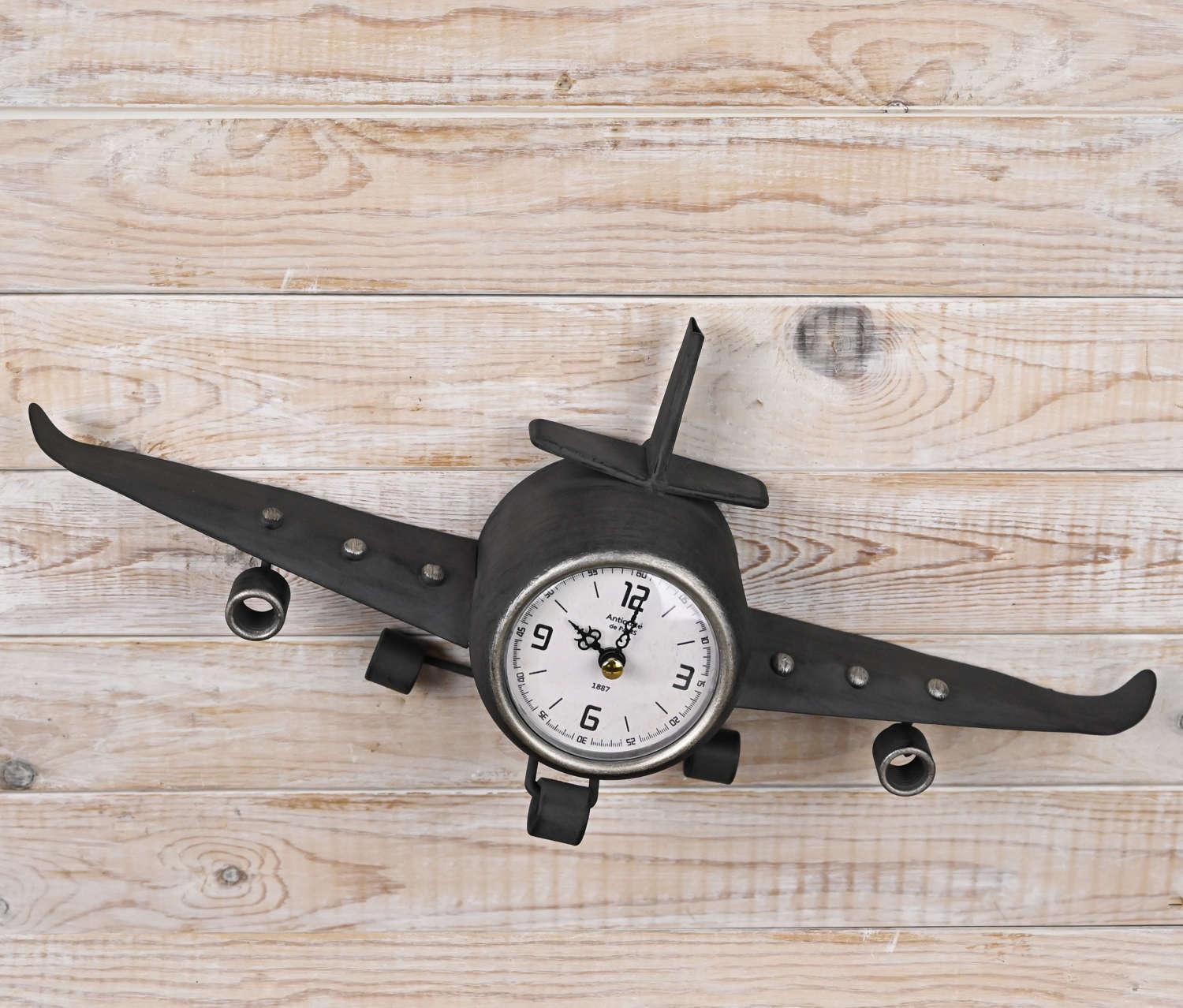Metal Aeroplane clock