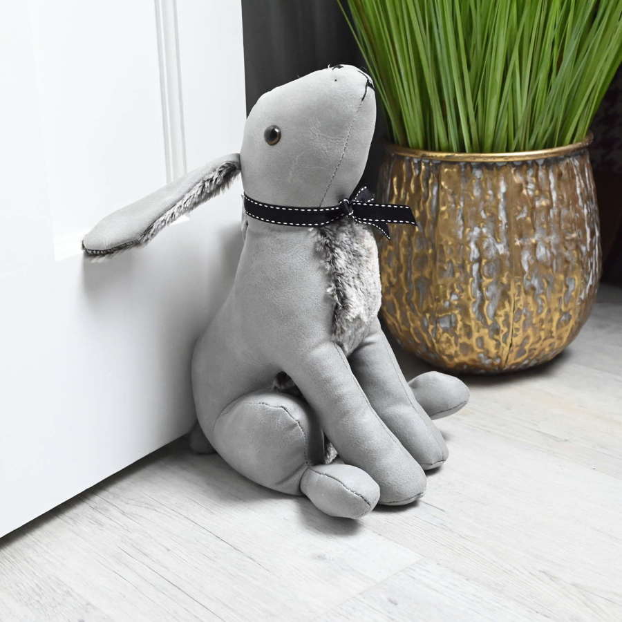 Antique Pal grey Hare doorstop